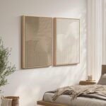 Large 3D Textured Framed Neutral Abstract Wall Art Set, 2 Piece Modern Minimalis... - Image 6