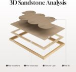 Large 3D Textured Framed Neutral Abstract Wall Art Set, 2 Piece Modern Minimalis... - Image 8