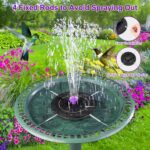 3.5W Solar Bird Bath Fountain Pump, Solar Powered Water Pump, Outdoor Water Foun... - Image 3
