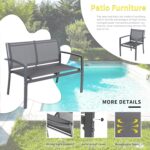 Shintenchi 4 Pieces Patio Furniture Set All Weather Textile Fabric Outdoor Conve... - Image 4