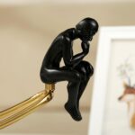 FUNSXBUG The Thinker Statue Thinking Man Statues with Crystal Ball Sculptures Co... - Image 6