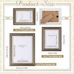 Wonderjune Vintage Picture Frames Set of 6, Gallery Wall Frame Set (4x6, 5x7, 8x... - Image 3