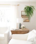 GnFlus Large Fake Hanging Plants Mixed Fern Faux Hanging Plants Realistic Fake P... - Image 4