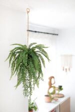 GnFlus Large Fake Hanging Plants Mixed Fern Faux Hanging Plants Realistic Fake P... - Image 5