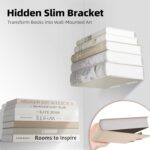 STORAGE MANIAC Floating Book Shelves for Wall Mounted Invisible Floating Bookshe... - Image 5