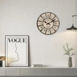 Wooden Wall Clock for Living Room Decor 14 Inch Decorative Clocks for Walls Roun... - Image 5