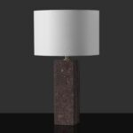 SAFAVIEH Couture Lighting Collection Feliciano Dark Brown/White 26-inch Dimmable... - Image 5