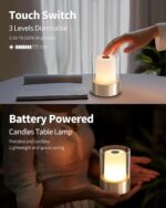 4" Mini Dining Table Light 2 Pack for Buffet Restaurant, Outdoor Waterproof Lamp... - Image 4