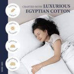 100% Egyptian Cotton King Size Sheets Set - Luxury 1200 Series Signature Collect... - Image 3