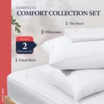100% Egyptian Cotton King Size Sheets Set - Luxury 1200 Series Signature Collect... - Image 4