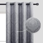 DWCN Ombre Blackout Curtains for Bedroom - Damask Patterned Thermal Insulated En... - Image 3