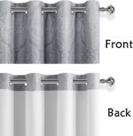 DWCN Ombre Blackout Curtains for Bedroom - Damask Patterned Thermal Insulated En... - Image 4