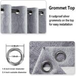 DWCN Ombre Blackout Curtains for Bedroom - Damask Patterned Thermal Insulated En... - Image 5