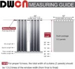 DWCN Ombre Blackout Curtains for Bedroom - Damask Patterned Thermal Insulated En... - Image 6