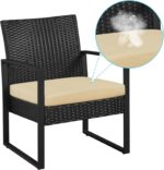 Yaheetech 3 Pieces Rattan Bistro Set, Indoor/Outdoor Wicker Patio Modern Convers... - Image 7