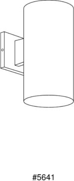 Progress Lighting 6-Inch Cylinder Outdoor Wall Sconce, 1-Light Modern Wall Mount... - Image 3