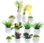 NUOBESTY 13 Pcs Mini Potted Flowers Plants Miniature Dollhouse Plant Models Arti... - Image 7