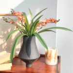 Set of 3pcs Real Touch Artificial Cymbidium Plants with Stems and Roots and 2pcs... - Image 5