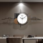 Modern Wall Clock for Living Room,Large Decorative Wall Clock,Creative Silent Cl... - Image 4