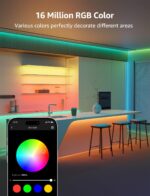 Lepro SE1 AI Smart LED Strip Lights - 65.6ft RGB Color Changing Light Strips wit... - Image 5