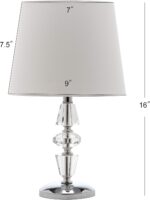 SAFAVIEH Lighting Collection Nola Modern Glam Stacked Crystal Ball/ Off-White Sh... - Image 4