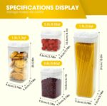 Airtight Food Storage Containers with Lids, 7 PCS BPA Free Kitchen Canisters for... - Image 3