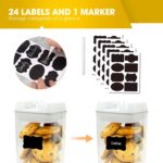 Airtight Food Storage Containers with Lids, 7 PCS BPA Free Kitchen Canisters for... - Image 7