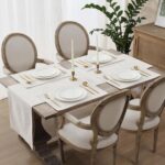 Laura Ashley Dothan Luxury Linen Blend Tablecloth for Formal Dining, Holiday, We... - Image 4