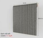 Decotalk Grey Wall Panels Slat Walls - Wood Panels for Ceiling Gray Woods Panel ... - Image 8