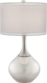 Possini Euro Design Swift Modern Table Lamp 30 1/2" Tall Mercury Glass Chrome Me... - Image 3