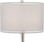 Possini Euro Design Swift Modern Table Lamp 30 1/2" Tall Mercury Glass Chrome Me... - Image 7