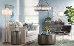 Possini Euro Design Swift Modern Table Lamp 30 1/2" Tall Mercury Glass Chrome Me... - Image 8