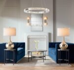 Possini Euro Design Swift Modern Table Lamp 30 1/2" Tall Mercury Glass Chrome Me... - Image 9