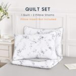 Wake In Cloud - Floral Quilt Set, Vintage Flower Shabby Chic Coquette Farmhouse ... - Image 3