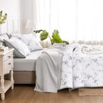 Wake In Cloud - Floral Quilt Set, Vintage Flower Shabby Chic Coquette Farmhouse ... - Image 6