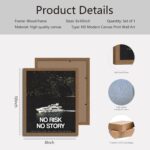 Wood Framed Motivational Office Wall Art Luxury Yacht Canvas Print, Modern Inspi... - Image 4