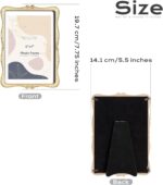 Metal Bow Picture Frame 5x7 Photo Frames with High Definition Glass Front Gift I... - Image 4