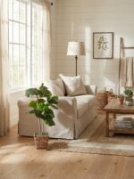 Fake Plant 3ft Faux Fiddle Leaf Fig Tree by LCG Florals in Premium Woven Basket,... - Image 4