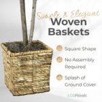 Fake Plant 3ft Faux Fiddle Leaf Fig Tree by LCG Florals in Premium Woven Basket,... - Image 5