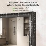 Black Bathroom Mirrors for Over Sink 30x40 Inch, Rectangle Vanity Mirror for Bed... - Image 3