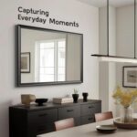 Black Bathroom Mirrors for Over Sink 30x40 Inch, Rectangle Vanity Mirror for Bed... - Image 6