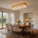 40 Inches Chandeliers for Dining Room, Gold Modern Ceiling Light for Living Room... - Image 3