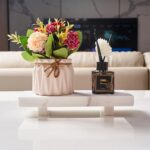 Natural Marble tray pedestal stand, Soap Dispenser Holder, Modern Marble Riser F... - Image 3