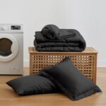 Love's cabin Twin Comforter Set Black, 5 Pieces Twin Bed in a Bag, All Season Be... - Image 5