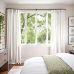 Lazzzy White Velvet Extra Long Curtains 108 Inch Length Light Filtering Curtains... - Image 5