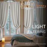 Lazzzy White Velvet Extra Long Curtains 108 Inch Length Light Filtering Curtains... - Image 6
