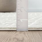 Abani Cream Area Rug for Living Room, Bedroom - Pebble Pattern - 8 x 10 - Durabl... - Image 3