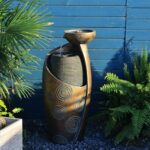 Tankana Indoor Water Fountain Feature Outdoor Garden Large Jar Floor Standing Fo... - Image 3