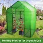 MQFORU 2 Packs Raised Garden Bed Tomato Planter with Trellis, 57" Tomato Cages f... - Image 3