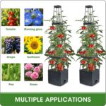 MQFORU 2 Packs Raised Garden Bed Tomato Planter with Trellis, 57" Tomato Cages f... - Image 4